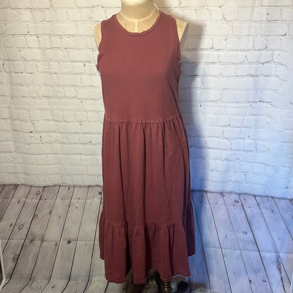 Universal Thread Tiered terra cotta dress size small - Picture 1 of 4